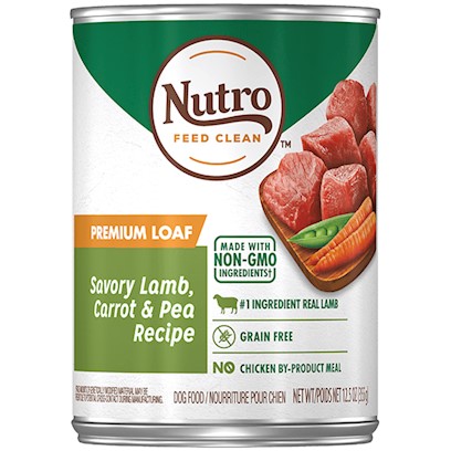 Nutro Adult Kitchen Classics Grass Fed Lamb & Brown Rice Dinner Premium Loaf Canned Dog Food