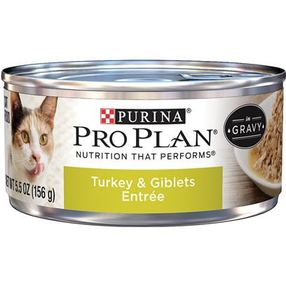 Purina Pro Plan Savor Adult Turkey and Giblets In Gravy Entree Canned Cat Food