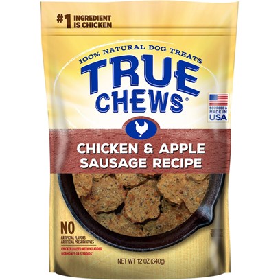 True Chews Premium Recipes Chicken & Apple Sausage Recipe Dog Treats