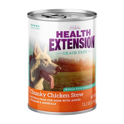 Health Extension Grain Free Chunky Chicken Stew Canned Dog Food