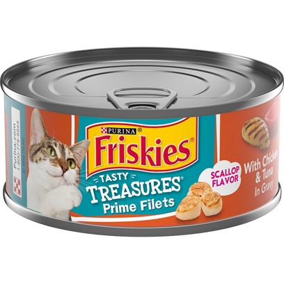 Friskies Tasty Treasures Chicken and Tuna Canned Cat Food