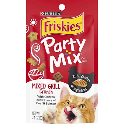 Friskies Party Mix Mixed Grill Crunch Cat Treats 2.1-oz