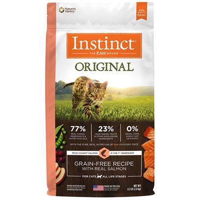 Nature's Variety Instinct Original Grain Free Recipe with Real Salmon Natural Dry Cat Food