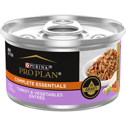 Purina Pro Plan Savor Adult Turkey and Vegetable Entree in Gravy Canned Cat Food