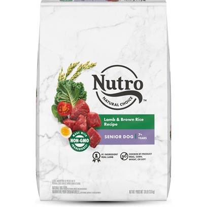 Nutro Wholesome Essentials Senior Pasture-Fed Lamb & Rice Dry Dog Food