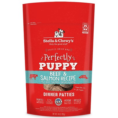 Photos - Dog Food Stella & Chewys Stella & Chewy's Perfectly Puppy Freeze Dried Raw Beef and Salmon Dinner P 
