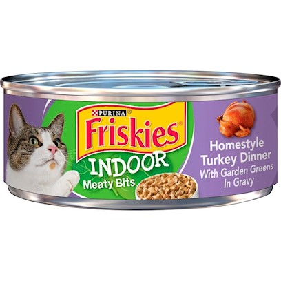 Friskies Selects Indoor Homestyle Turkey Dinner Canned Cat Food
