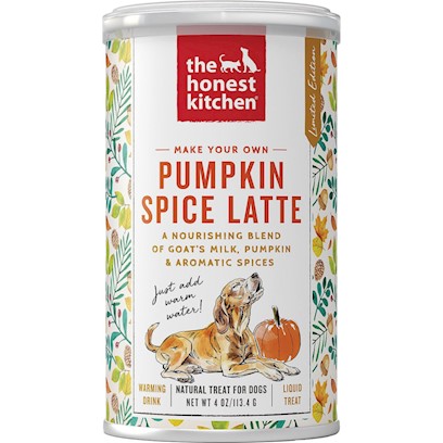 The Honest Kitchen Instant Pumpkin Spice Latte Holiday Treat for Cats and Dogs