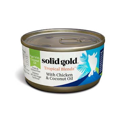 Solid Gold Tropical Blendz Grain Free Pate with Chicken & Coconut Oil Canned Cat Food