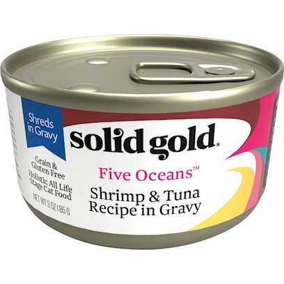 Solid Gold Five Oceans Grain Free All Life Stages Shrimp and Tuna Canned Cat Food