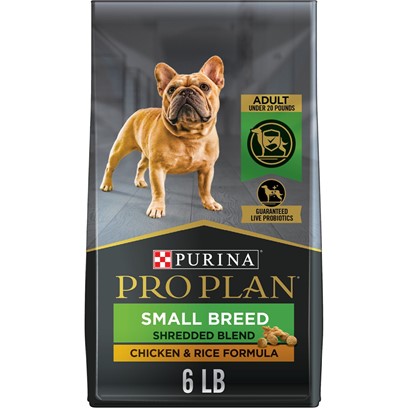 Purina Pro Plan Savor Adult Shredded Blend Small Breed Chicken and Rice Formula Dry Dog Food