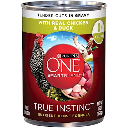 Purina ONE SmartBlend True Instinct with Grain Free Chicken and Duck Tender Cuts in Gravy Canned Dog Food