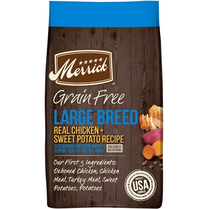 Merrick Grain Free Large Breed Real Chicken and Sweet Potato Dry Dog Food