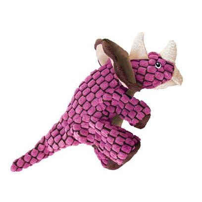 KONG Dynos Triceratops Plush Dog Toy