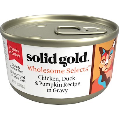 Solid Gold Grain Free Adult Sunrise Delight Chicken and Duck Recipe Canned Cat Food