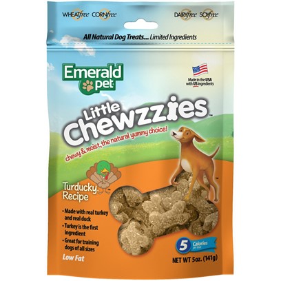 Emerald Pet Little Chewzzies Turducky Recipe Dog Treats