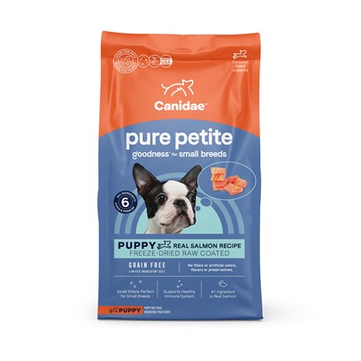 Canidae PURE Petite Small Breed Puppy Fresh Salmon Recipe Raw Coated Dry Dog Food