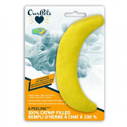 One Size Yellow Cosmic Catnip 100% Catnip Filled Banana Toy 