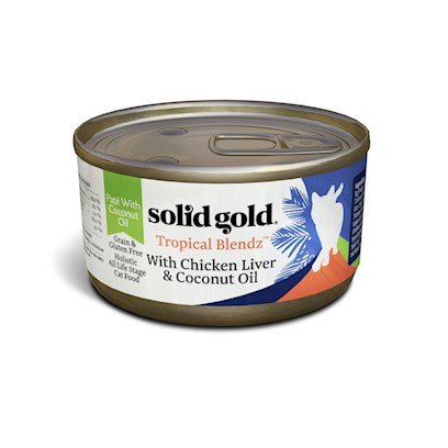 Solid Gold Tropical Blendz Grain Free Pate with Chicken Liver & Coconut Oil Canned Cat Food