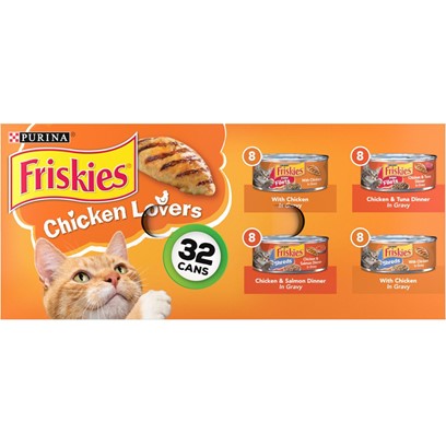 Friskies Chicken Lovers Variety Pack Canned Cat Food