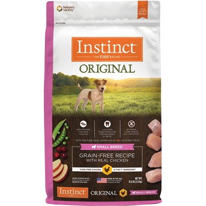 Nature's Variety Instinct Original Small Breed Grain Free Recipe with Real Chicken Natural Dry Dog Food