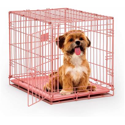 Midwest iCrate Single Door Pink Dog Crate