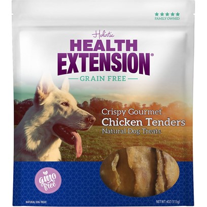 Health Extension Grain Free Crispy Gourmet Chicken Tenders Dog Treats