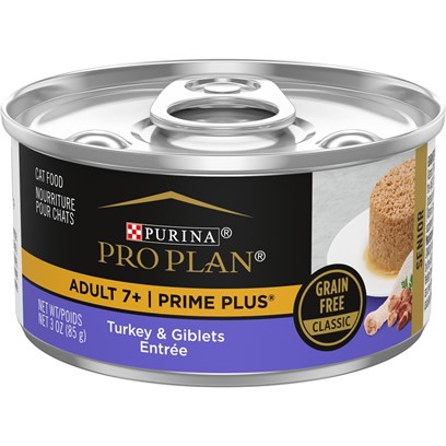 Purina Pro Plan Prime Plus Adult 7+ Turkey and Giblets Canned Cat Food