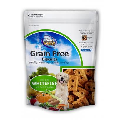 NutriSource Grain Free Whitefish Biscuits Dog Treats