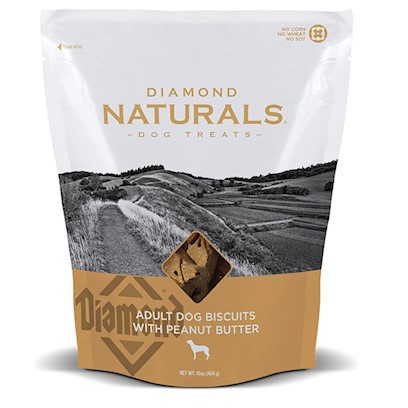 Diamond Naturals Adult Dog Biscuits with Peanut Butter Dog Treats