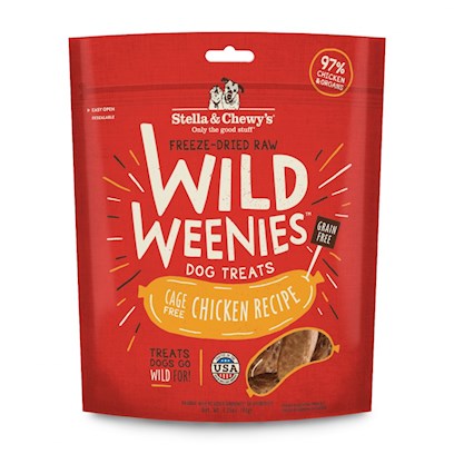 Buy Stella & Chewy's Wild Weenies Grain Free Chicken Recipe Freeze