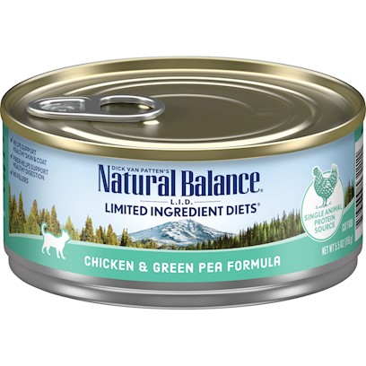 Natural Balance L.I.D. Limited Ingredient Diets Chicken and Green Pea Canned Cat Food