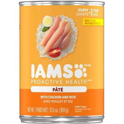 Iams ProActive Health Puppy Chicken and Rice Pate Canned Dog Food