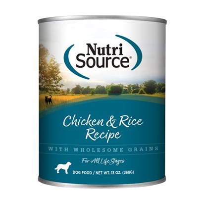 NutriSource Adult Chicken and Rice Canned Dog Food