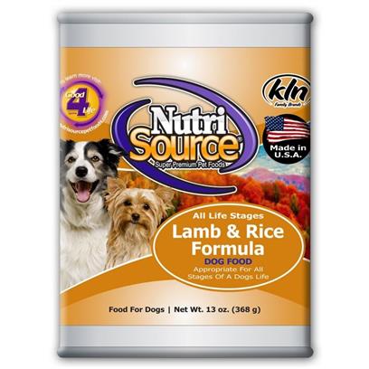 NutriSource Adult Lamb and Rice Canned Dog Food