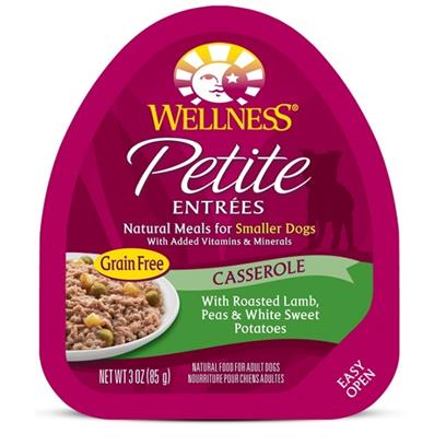 Wellness Petite Entrees Casserole Grain Free Natural Roasted Lamb Recipe Wet Dog Food