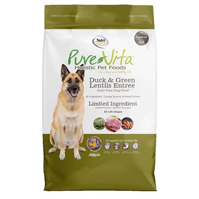 PureVita Grain Free Duck & Green Lentils Recipe Dry Dog Food