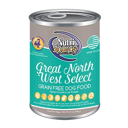 UPC 073893021001 product image for NutriSource Grain Free Great Northwest Select Canned Dog Food 13-oz, case of 12 | upcitemdb.com