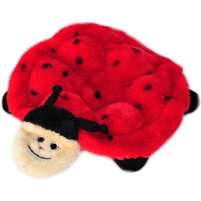 ZippyPaws Squeakie Crawler Betsey the Ladybug Plush Dog Toy