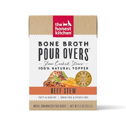 The Honest Kitchen Pour Overs Grain Free Beef Stew Recipe Food Topper for Dogs