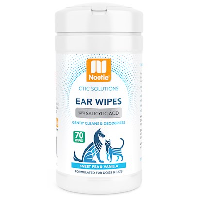 Nootie Sweet Pea & Vanilla Ear Wipes For Dogs & Cats