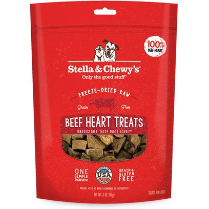 Stella & Chewy's Freeze-Dried Raw Beef Heart Dog Treats