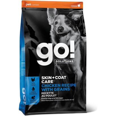 Petcurean Go! Solutions Skin + Coat Care Chicken Recipe Dry Dog Food