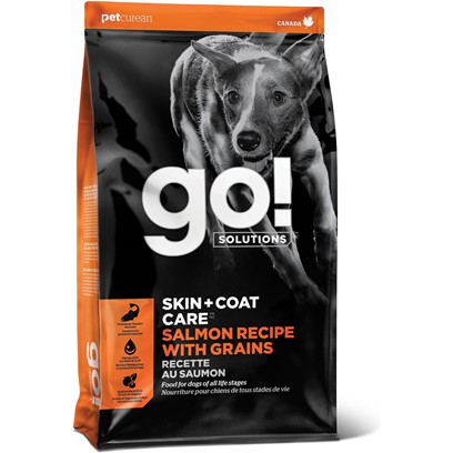 Petcurean Go! Solutions Skin + Coat Care Salmon Recipe Dry Dog Food
