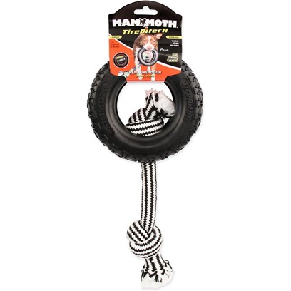 Mammoth TireBiter Tires with Rope Dog Toys