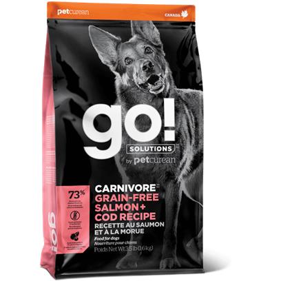 Petcurean GO! Solutions Carnivore Grain Free Salmon & Cod Recipe Dry Dog Food