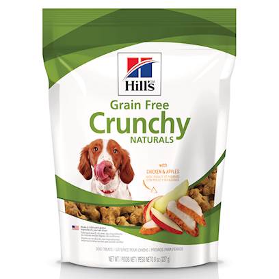 Photos - Dog Food Hills Hill's Natural Grain Free Crunchy Dog Treats Chicken & Apples, 8-oz bag 