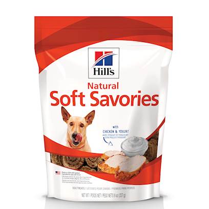 Photos - Dog Food Hills Hill's Natural Soft Savory Dog Treats Chicken & Yogurt, 8-oz bag 