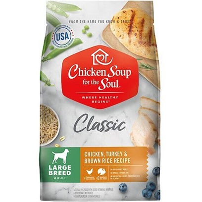 Chicken Soup ForThe Soul Large Breed Adult Recipe with Chicken, Turkey & Brown Rice Dry Dog Food