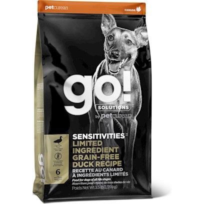 Petcurean GO! Solutions Sensitivity + Shine Duck Recipe Dry Dog Food